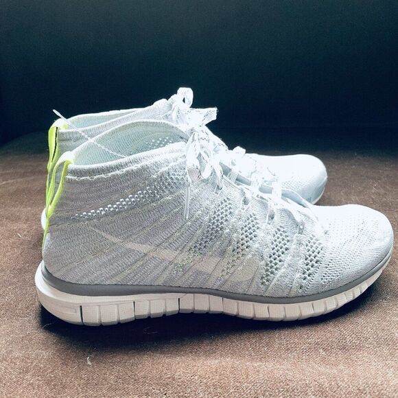 Nike Free Flyknit Chukka Womens Pure Platinum Wolf Grey 639699-001 Size 8.5 US - Picture 5 of 10